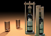 Holzständer für Wein